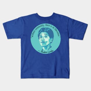 Audre Lorde Portrait and Quote Kids T-Shirt